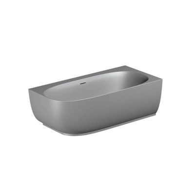 Riho Phatos Halfvrijstaand bad - 170x80cm - hoek rechts - acryl - mat stone grey (grijs)