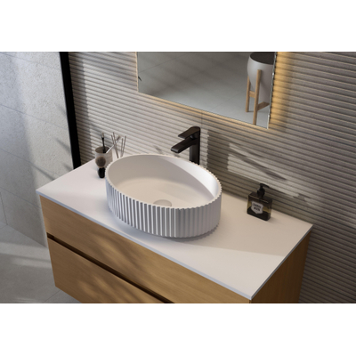 Cifre Ceramica Borneo wandtegel - 30x75cm - gerectificeerd - Betonlook - Pearl mat (grijs)