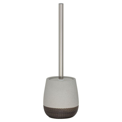 Sealskin Braid Toiletborstel met houder Lichtgrijs