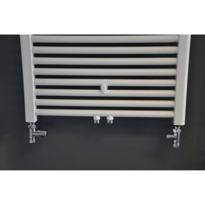 Riko luxe radiator aansluitset recht chroom