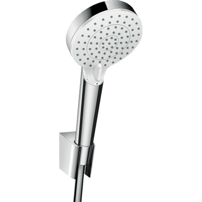 Hansgrohe Crometta vario porter doucheset ecosmart met slang 125cm wit chroom