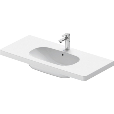 Duravit D code meubelwastafel 105x48 cm 1 kraangat met overloop wit