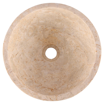 Differnz ASTI Waskom - 38cm - gepolijst natuursteen - beige