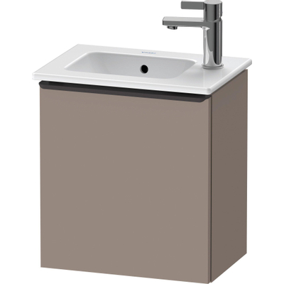 Duravit D-Neo wastafelonderkast 41x44x27.4cm Rechtsdraaiend 1 deur Basalt Mat