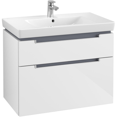 Villeroy & boch Subway 2.0 wastafelonderkast 78.7x59x44.9cm glossy white