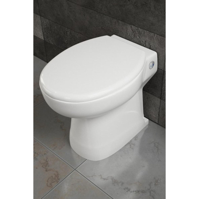 GO by Van Marcke staand toilet met vermaler met dubbele spoeling 2/44 Liter met zitting