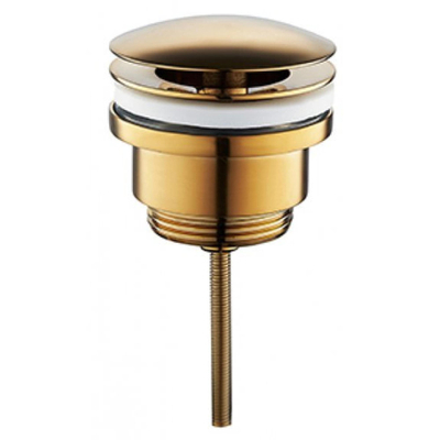 Wiesbaden Caral open afvoerplug 5/4'' geborsteld messing