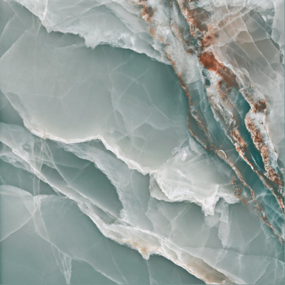 SAMPLE Baldocer Cerámica Onyx vloer- en wandtegel Natuursteen look Turquoise (Groen)