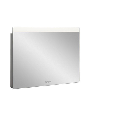 Crosswater Glide II Spiegel - 80x60cm - dimbaar - LED - zilver