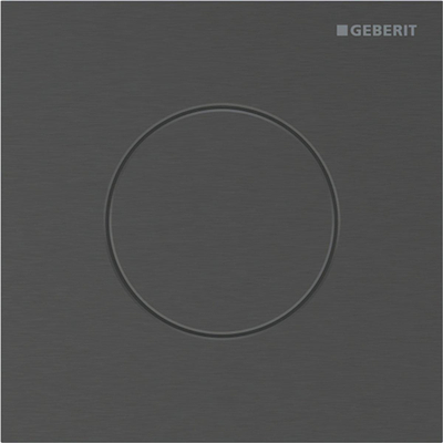 Geberit type 40 urinioir bedieningsplaat - pneumatisch - rond - zwart chr/ geb/easy-to-cl
