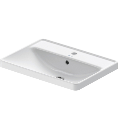 Duravit D-Neo inbouwwastafel 60x44x17cm 1 kraangat rechthoek Keramiek Wit