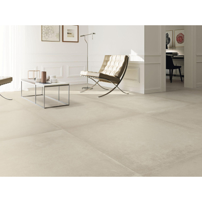 Baldocer Ceramica Grafton wand- en vloertegel - 120x120cm - 10mm - Vierkant - gerectificeerd - Betonlook - Beige mat