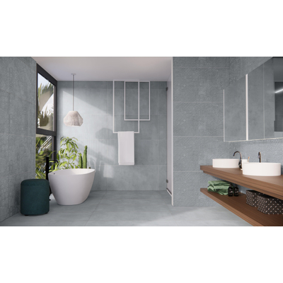 Prissmacer Cerámica Beton Cire Bercy Vloer- en wandtegel - 60x120cm - gerectificeerd - mat Blauw