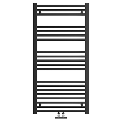 Sanivesk Lima Paneelradiator - 119x60cm - 580watt - 6-punt - zwart