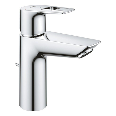 GROHE Bauloop waterbesparende wastafelkraan M-Size met trekwaste chroom