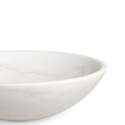 Saniclass Pesca Arino Waskom - 42x42x14cm - rond - marmer - wit