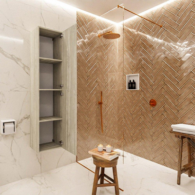 MONDIAZ BEAM Kolomkast - 160cm - 2 deuren - Light Brown Grey