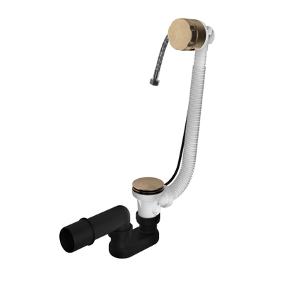 Hotbath Pal verlengde badoverloop met vulcombinatie messing verouderd