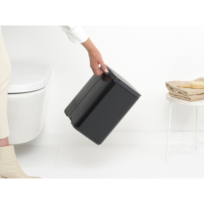 Brabantia Bo Afvalemmer - 7 liter - kunstof binnenemmer - matt black