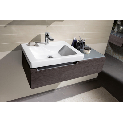 Villeroy & Boch Subway 2.0 meubelwastafel 60x47cm 1 kraangat met overloop wit