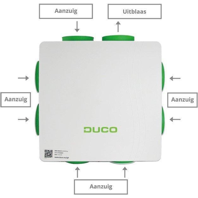 Duco DucoBox Silent Connect woonhuisventilator 400 m³/h (randaarde stekker)