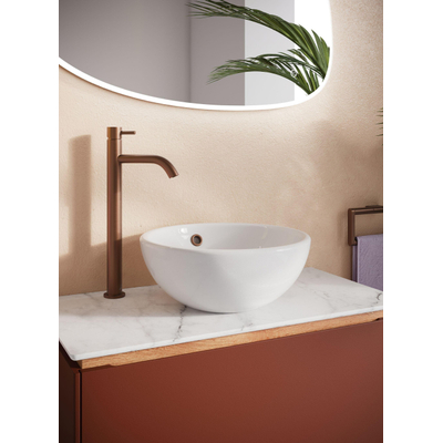 Crosswater MPRO Wastafelkraan - 36.2cm - hoog - zonder waste - geborsteld brons