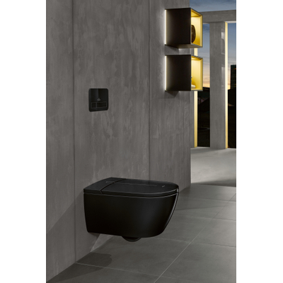 Villeroy & Boch Viclean douchewc I100 Directflush met afstandsbediening 38.5x59.5x40cm ceramic+ antibacterieel zwart