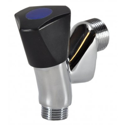 Riko Beluchterkraan Kiwa 1/2" met knop zwart