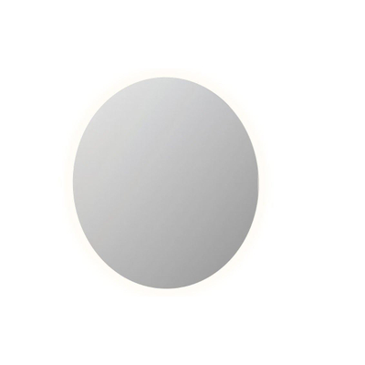 INK SP13 Spiegel - 120x120cm - LED rondom - op aluminium frame - sensorschakelaar - aluminium Zilver