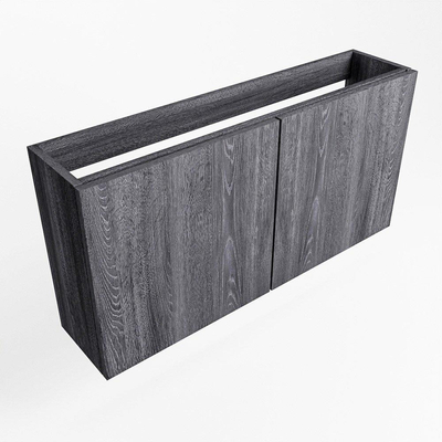 Mondiaz FOWY fonteinonderkast - 80x22x50cm - 2 deuren - push to open - softclose - Antracite
