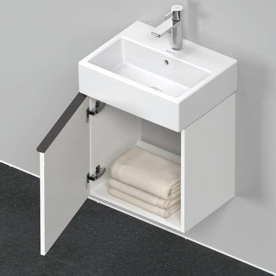 Duravit D-Neo wastafelonderkast 43.4x44x32.2cm Linksdraaiend 1 deur wit Mat