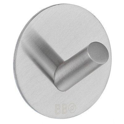 Smedbo Beslagsboden Handdoekhouder - 4.8x4.8x3.2cm - zelfklevend - RVS Geborsteld Edelstaal