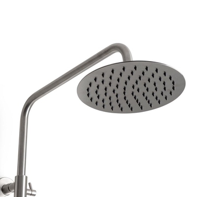 Wiesbaden 304 thermostatische regendoucheset opbouw RVS