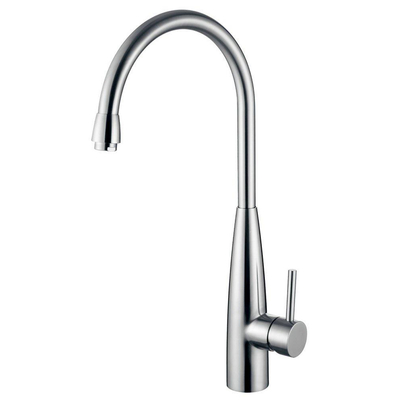 Wiesbaden 304 Clark keukenkraan met hooggebogen uitloop RVS