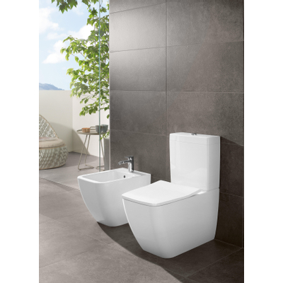 Villeroy en Boch Venticello duoblokreservoir + binnenwerk met zij en achtertoevoer ceramic+ wit