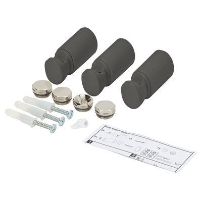 Haceka Monte ophangbeugels - voor radiator - tabak glans