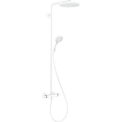 Hansgrohe Raindance Select Regendoucheset - thermostaat - hoofddouche 24cm - mat wit