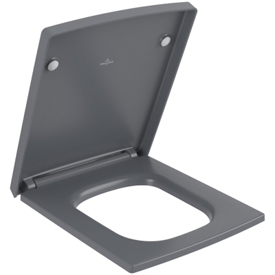 Villeroy & Boch Memento 2.0 closetzitting met deksel met softclose en quick release graphite