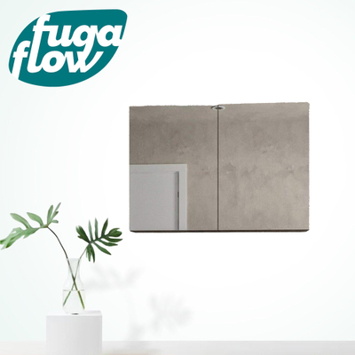 FugaFlow Eccelente Arredo spiegel badkamer spiegelkast - 100x70cm - walnoot