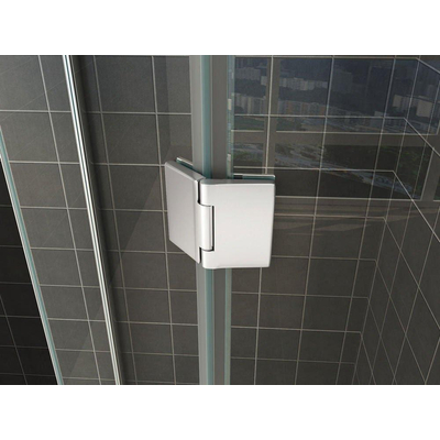 Wiesbaden Pento cabine met 1 draaideur 900 x 900 x 2000 x 8 mm nano helder glas/chroom