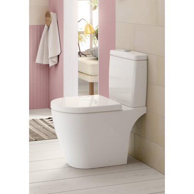 Villeroy & Boch Avento duoblokreservoir dualflush + binnenwerk m. zij-/achteraansluiting ceramic+ wit