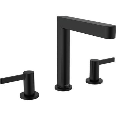 Hansgrohe Finoris wastafelkraan 160 pop-up plug mat zwart