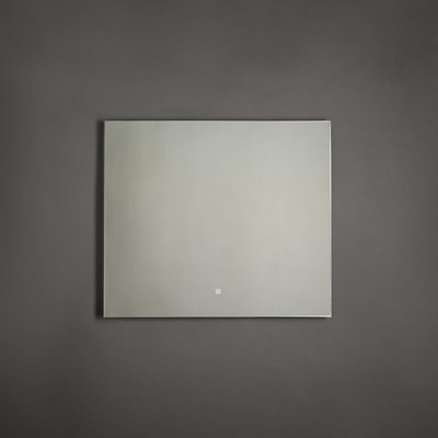 Adema Squared Badkamerspiegel - 80x70cm - indirecte LED verlichting - touch schakelaar - spiegelverwarming