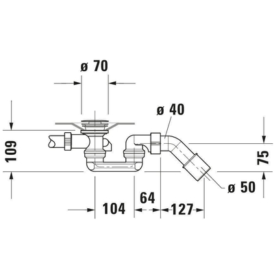 Duravit D-Code Badafvoercombinatie