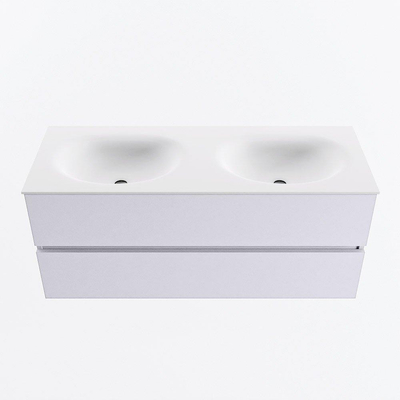 Mondiaz VICA Badkamermeubelset - 120cm - cale - 2 lades - Wastafel MOON - dubbel 2 kraangaten - kleur talc - XL versie 60cm hoog