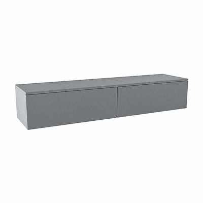 Mondiaz ALAN MODULE Wastafelonderkast - 160x41x30cm - 2 lades - push to open - Plata