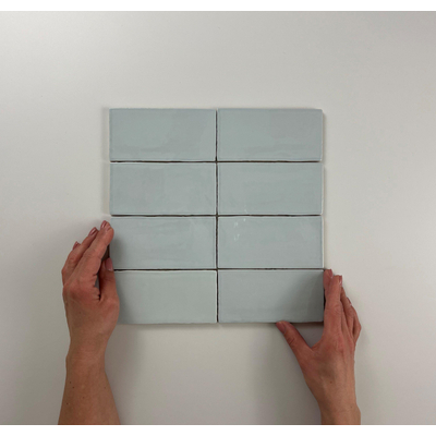 Cifre Ceramica Atlas wandtegel - 7.5x15cm - Rechthoek - 8.5mm - Aqua Brillo