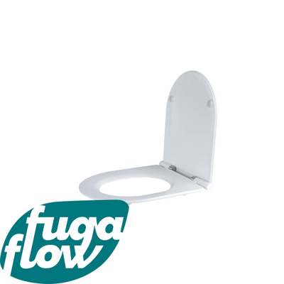 FugaFlow Efficiente Acces Closetzitting - quickrelease - softclose - Duroplast - 43.3x36.0x3.8cm - wit glanzend