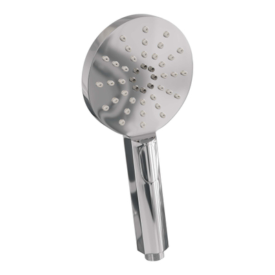 Brauer Chrome Edition Badkraan - douchegarnituur - handdouche rond 3 standen - gladde knop - chroom