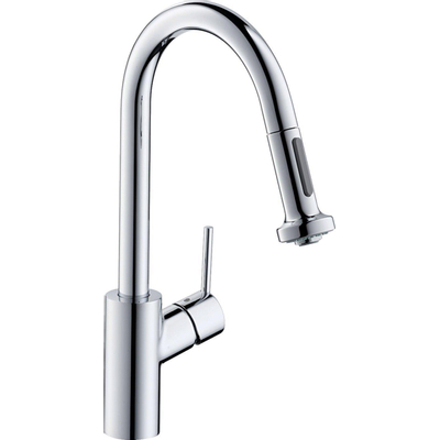 Hansgrohe Variarc 1 greeps keukenkraan met uittrekbare handdouche chroom